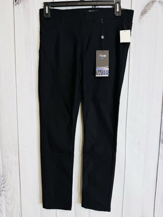 Royalty For Me Denim - Royalty For Me Jeans Sz PXL (34x26) Black Mid Rise Ankle Hyper Stretch NWT